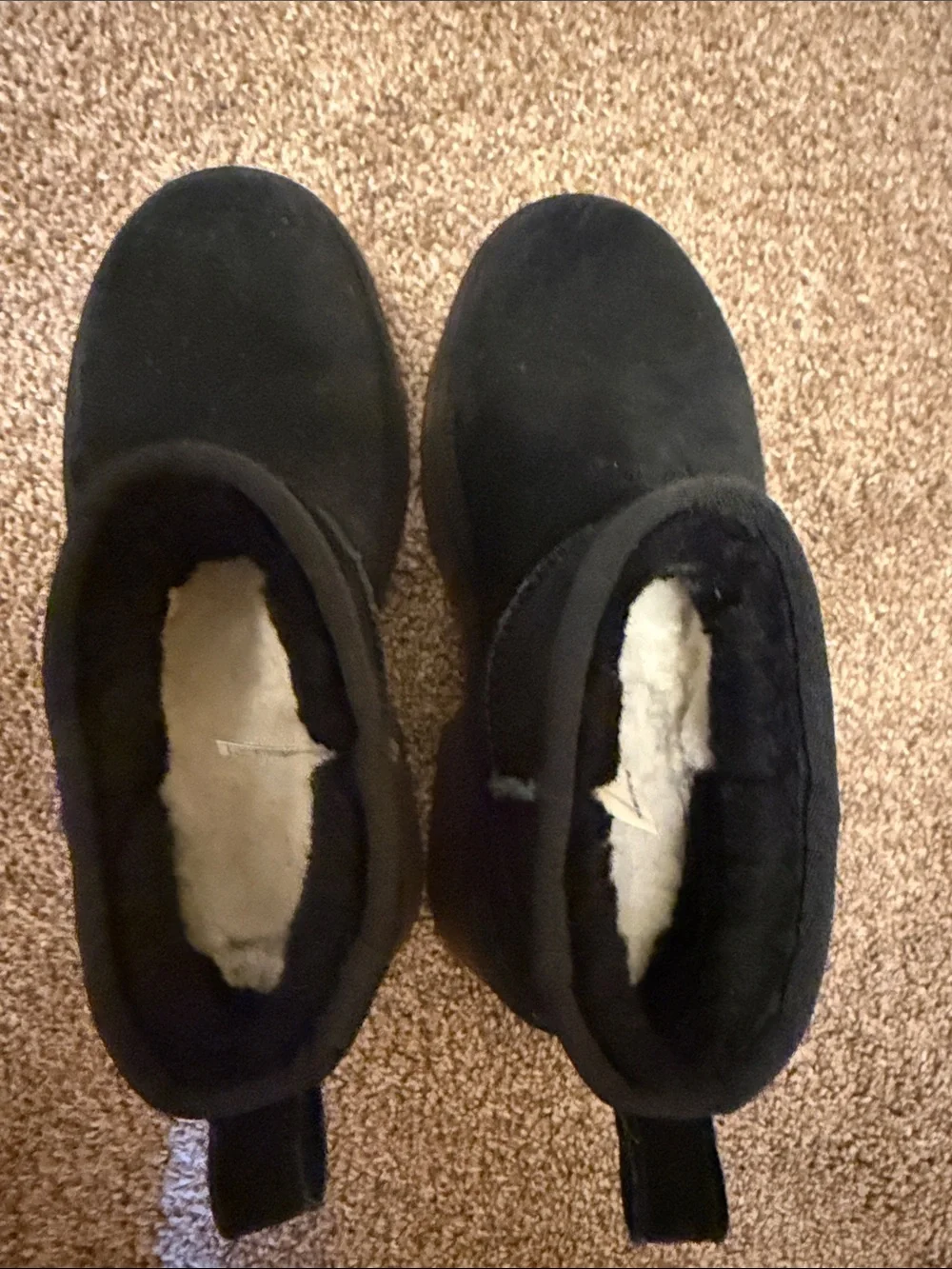 Women’s black platform Ugg boot
